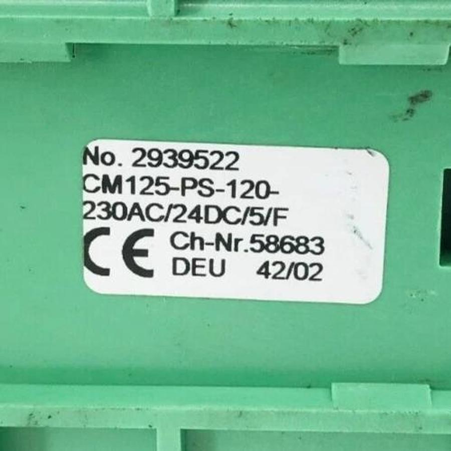 New Phoenix Contact CM125-PS-120-230AC/24DC/5/F Power Supply 24VDC 5A 2939522