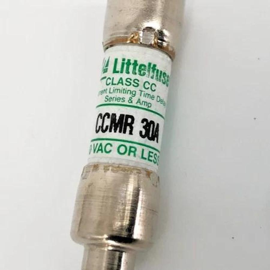 Lot of 6 New Littlefuse CCMR-30A Time Delay Fuses 30A 600VAC Class CC - No Box