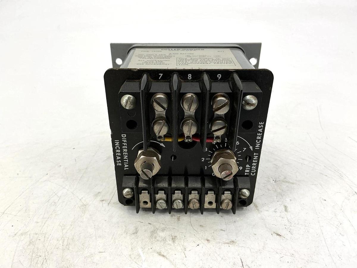 Used Cutler-Hammer D60LA Ser A1 Adjustable Current Relay 600VAC 50/60HZ