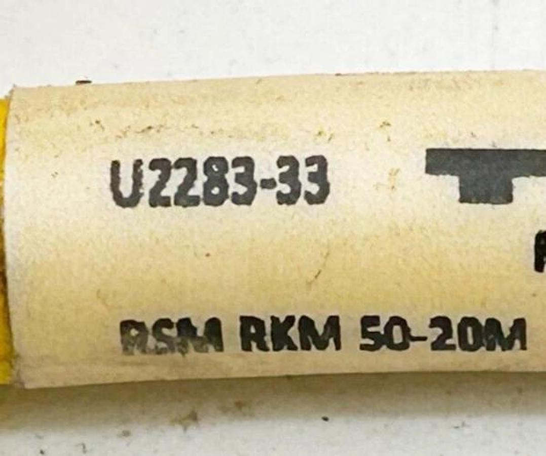 Used Turck RSM RKM 50-20M Cordset Minifast 7.8" U2283-33