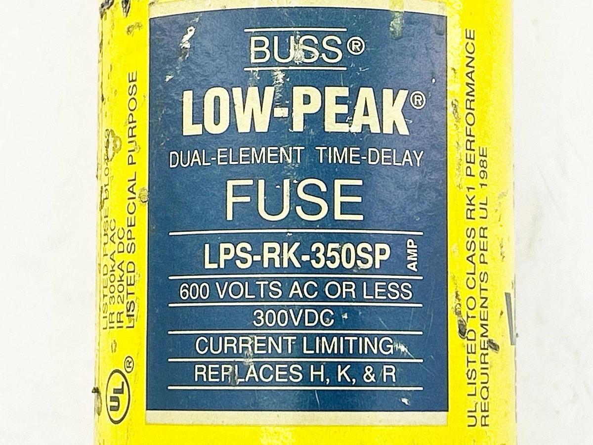 New Bussmann LPS-RK-350-SP Dual Element TIme Delay Fuse 350A 600V - No Box
