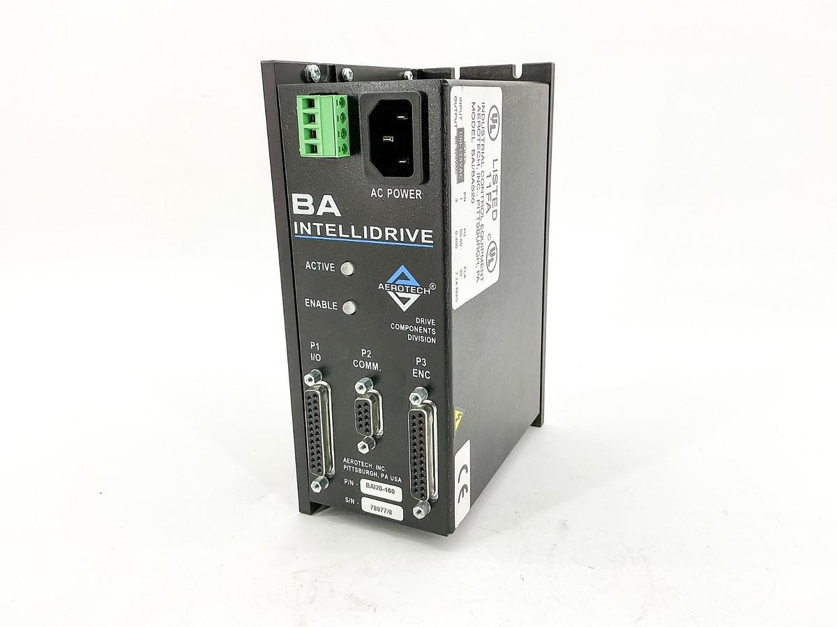 New Aerotech BA Intellidrive BAI20-160 Servo Drive 1PH 115V BAI/BAS20 - No Box