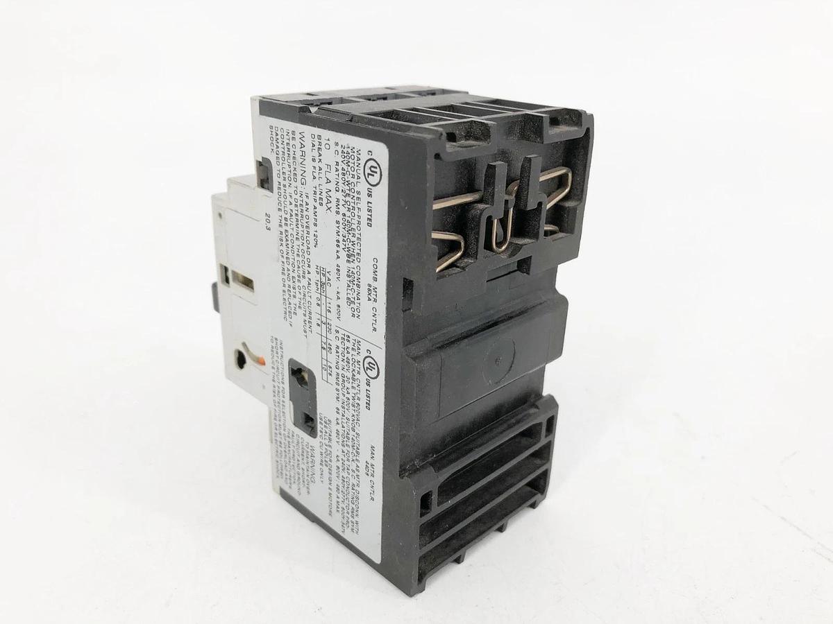 Used Allen Bradley 140M-C2E-C10 Ser. C Motor Protector Circuit Breaker 6.3-10A