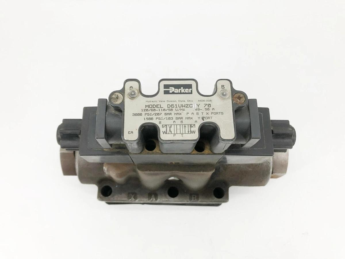 New Parker D61VW2C1Y 70 Directional Valve 120/60-11/50 .49-.58A