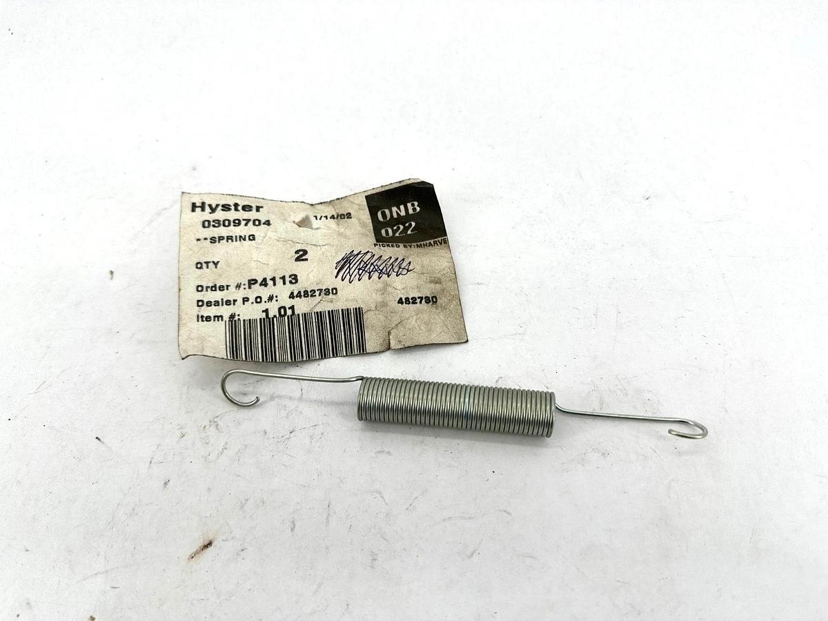 New Hyster 0309704 SPRING Forklift Spring 309704 - No Box