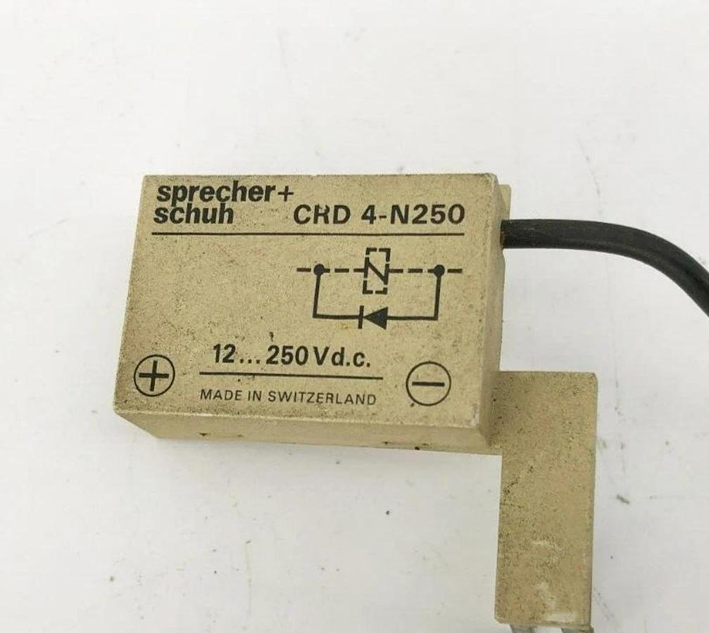 Used Lot of 4 Sprecher + Schuh CRD 4-N250 Surge Suppressors 12...250VDC CRD4N250