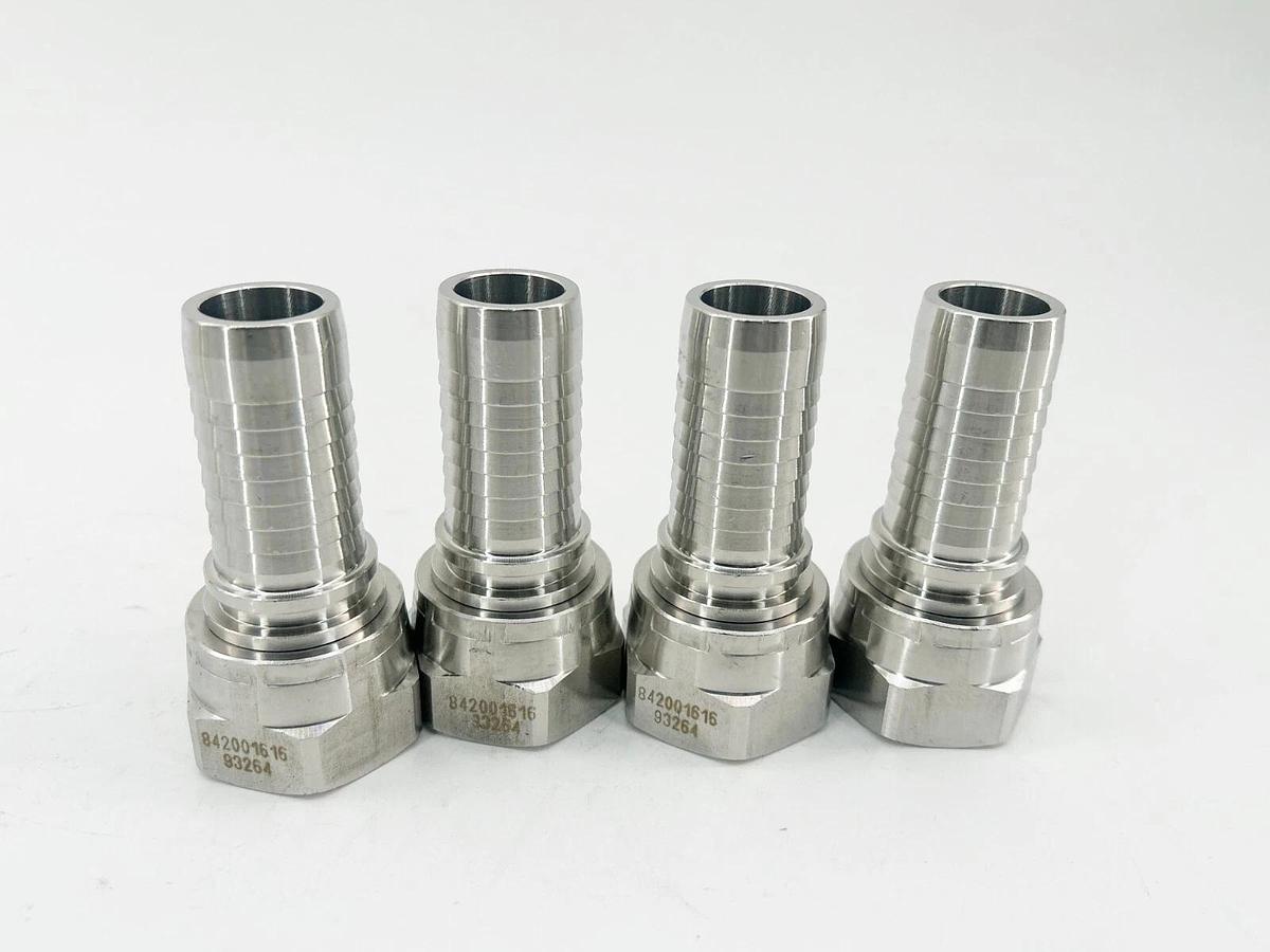 New Box of 4 Dicsa 8420016165 S.S Swivel FEM Flat Seat 1" BSP DN 1"