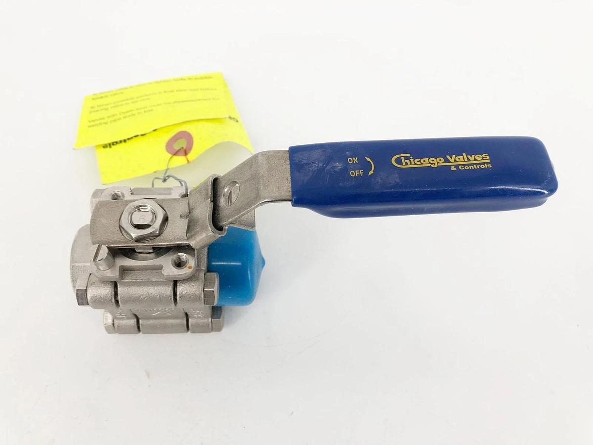 New Chicago Valve 796666RMXSW004 Ball Valve CF8M 3/8" 1920psi - No Box