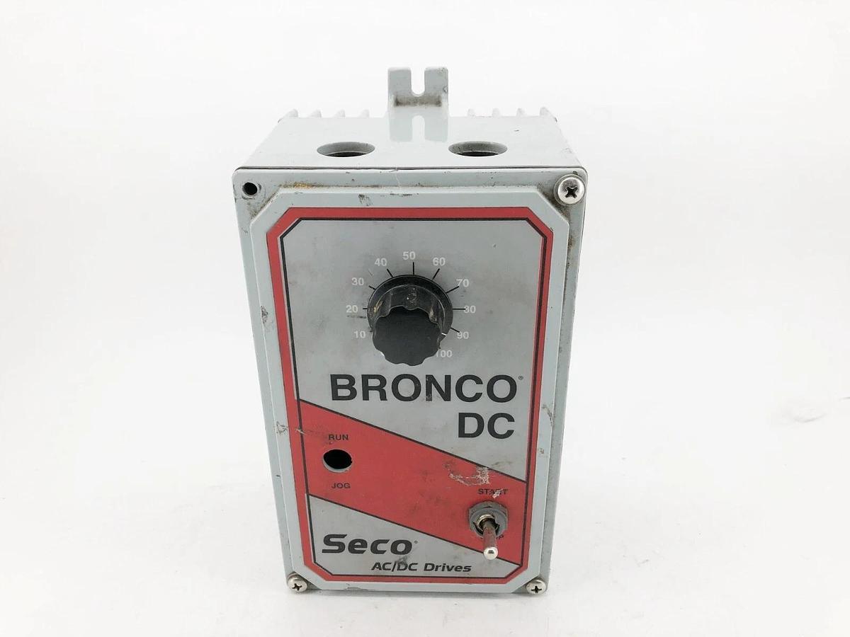 Used Seco Bronco B160 Adjustable Speed AC/DC Drive AC In: 115V 15A (For Parts Only)