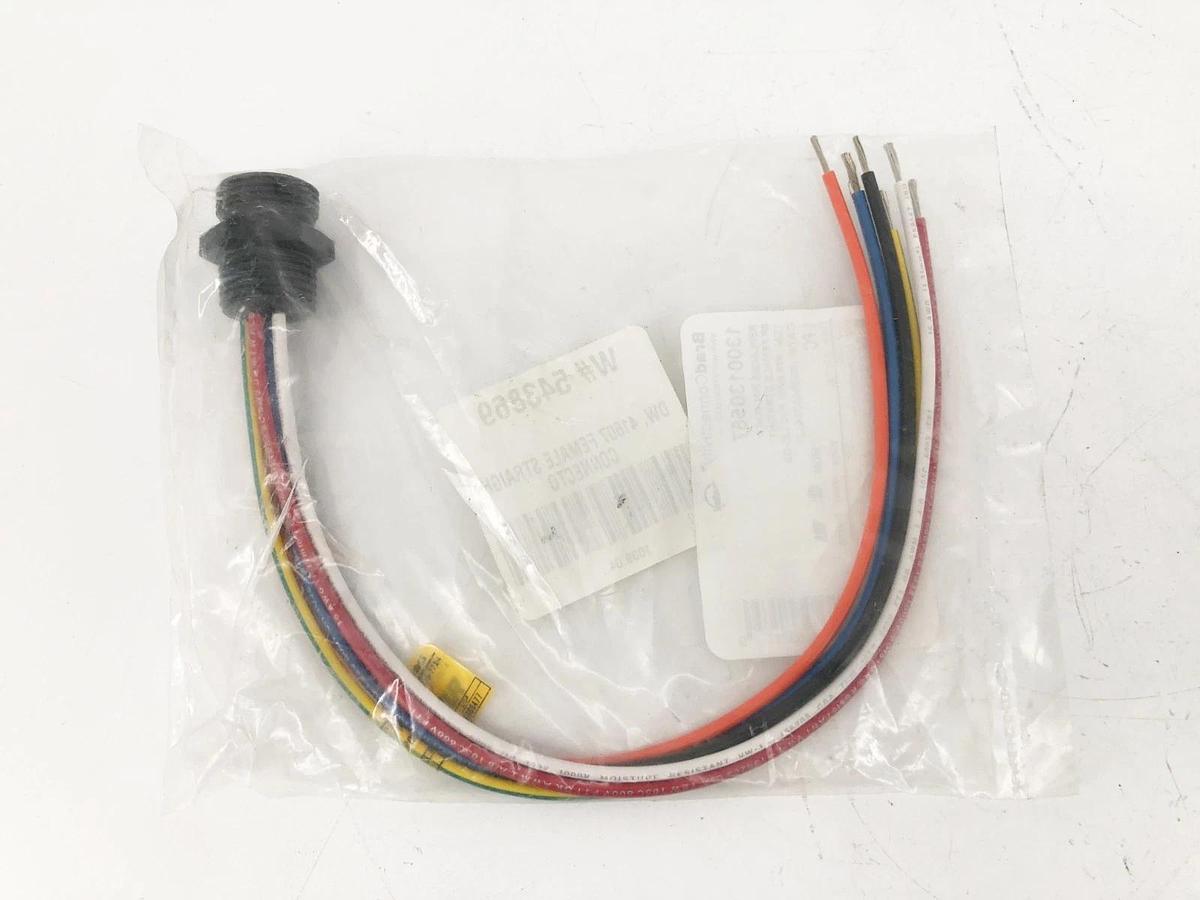 New Brad Connectivity 1300130567 Female Straight Receptacle 6P 12" #16 AWG