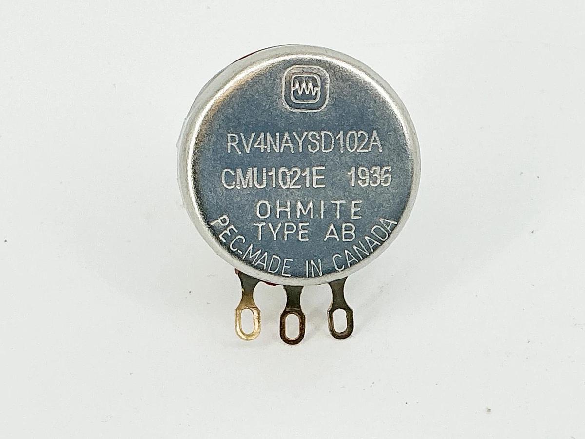 New Ohmite CMU1021E Potentiometer 2W 10% CMU Type AB