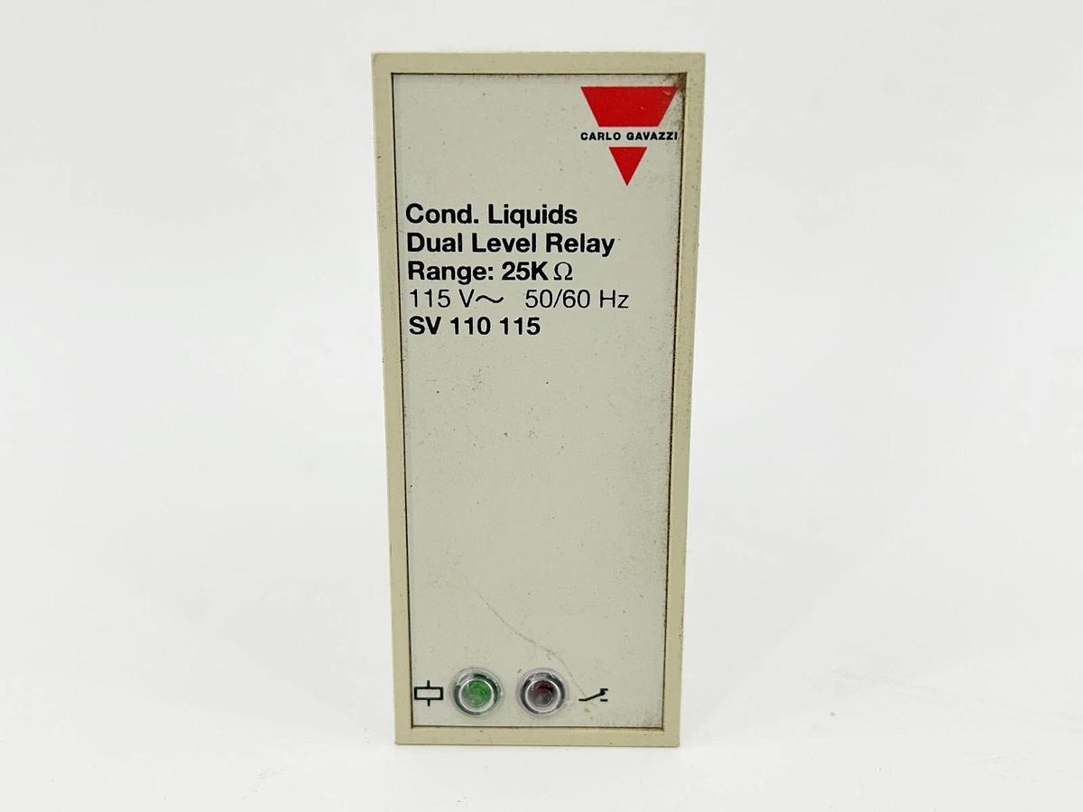 Used Carlo Gavazzi SV-110-115 Dual Level Relay 115V 50/60Hz 11Pin 25KOHM