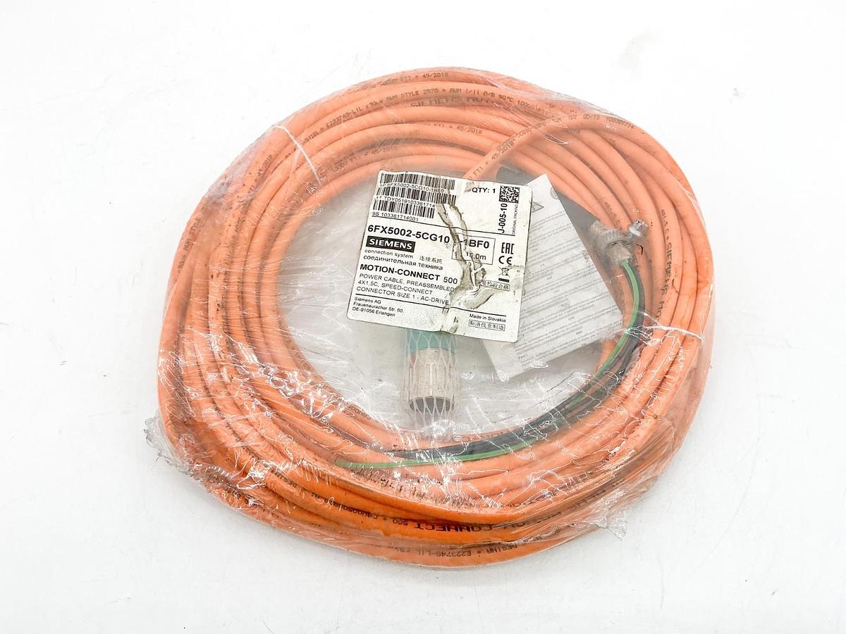 New Siemens 6FX5002-5CG10-1BF0 Motion-Connect Power Cable 4X1.5C 15m