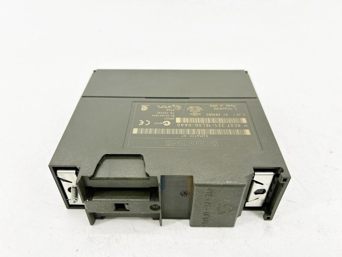 Used Siemens 6ES7 321-1EL00-0AA0 Digital Input Module 32 iNPUT 120VAC 1X40 Pole