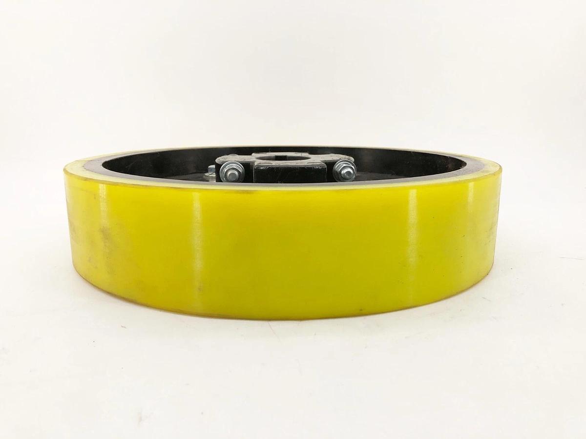 New Diversified Plastics Inc. Polyurethane Wheel 14" OD 2" Bore 3" Width Yellow