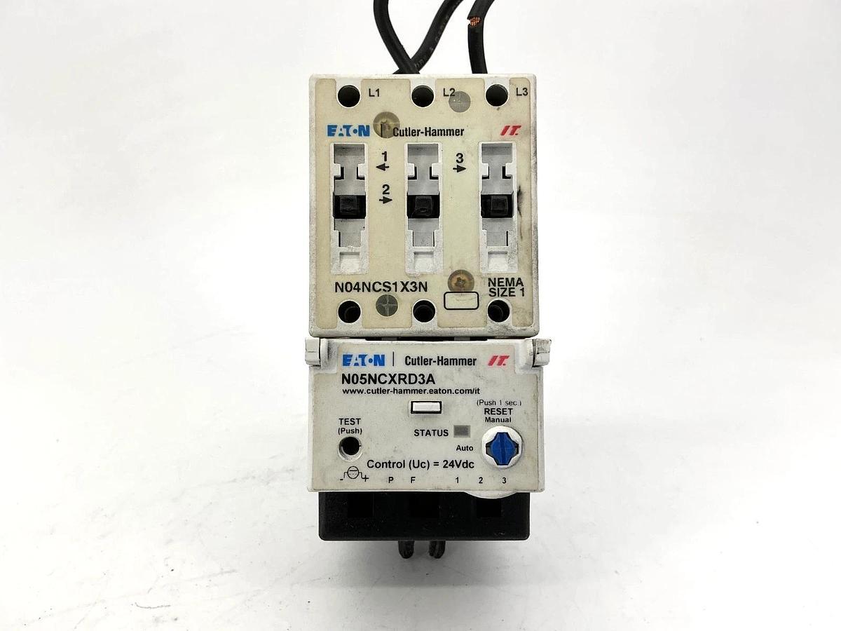 Used Eaton Cutler-Hammer N101CS1D3A Starter 3P 27A SS OVLD N04NCS1X3N N05NCXRD3A