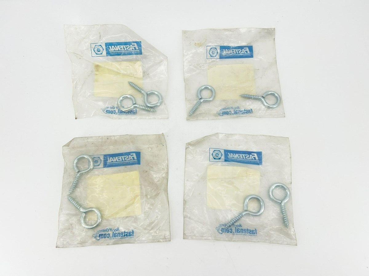 Lot of 8 New Fastenal 1142150 Screw Eye Bolts 5/16"x2-3/4" OAL