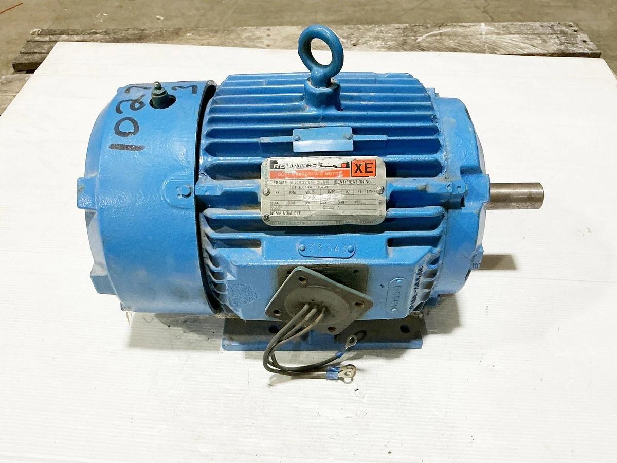 Used Reliance P18C3345C RC Electric Motor 3HP 575V 3520RPM 7.3A 182T