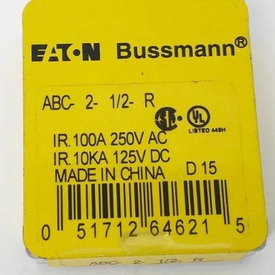 Lot of 10 New Eaton Bussmann ABC-2-1/2-R Fuses 2.5A 250VAC 125VDC - No Box