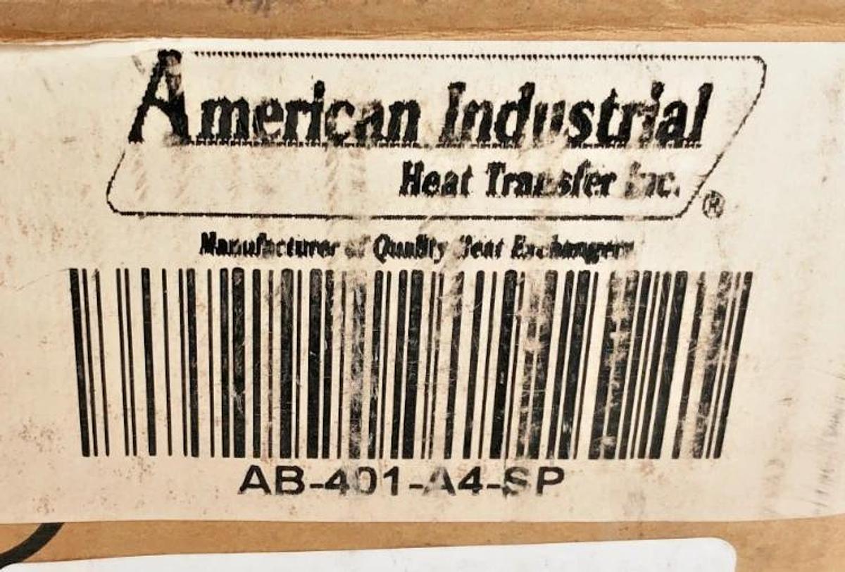 New American Industrial AB-401-A4-SP Heat Exchanger 300psi 300F