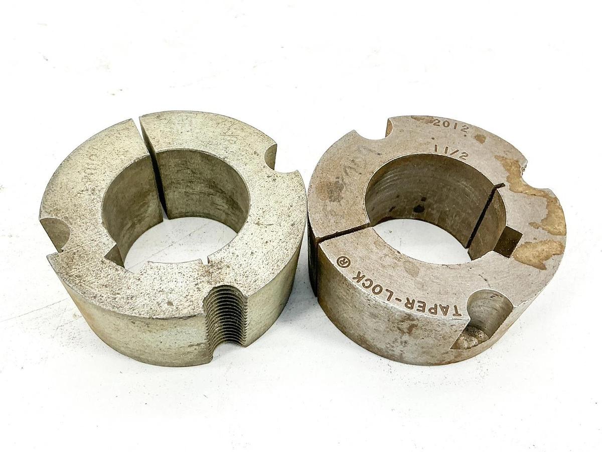 Used Lot of 2 2012-1-1/2 Taper-Lock Bushing 1-1/2" Boore