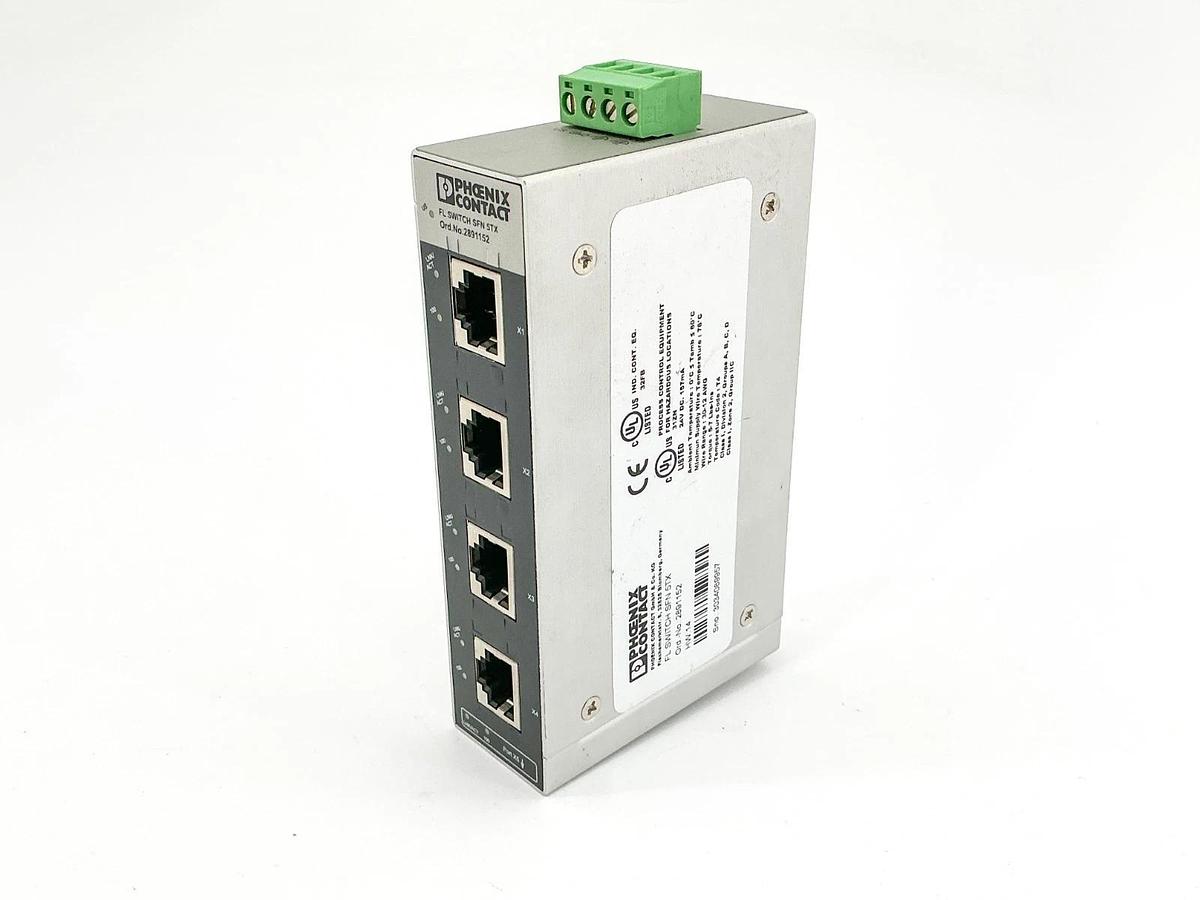 New Phoenix Contact 2891152 Ethernet Switch FL SWITCH SFN 5TX 24VDC - No Box