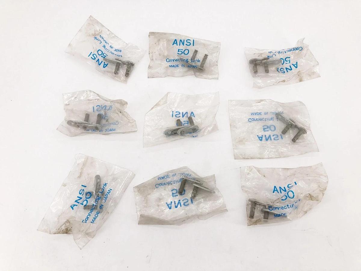 Lot of 9 New ANSI 50 Connecting Links