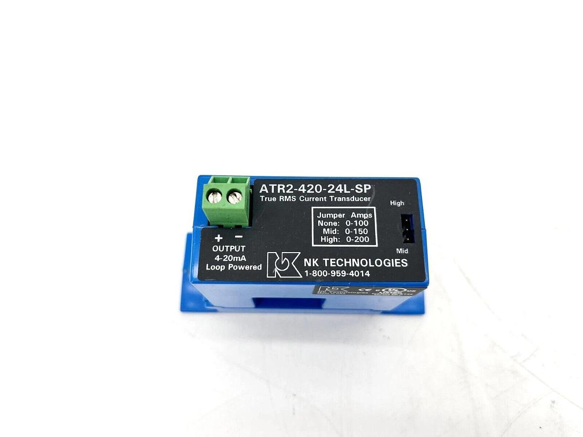 Used NK Technologies ATR2-420-24L-SP True RMS Current Transducer 4-20mA Output