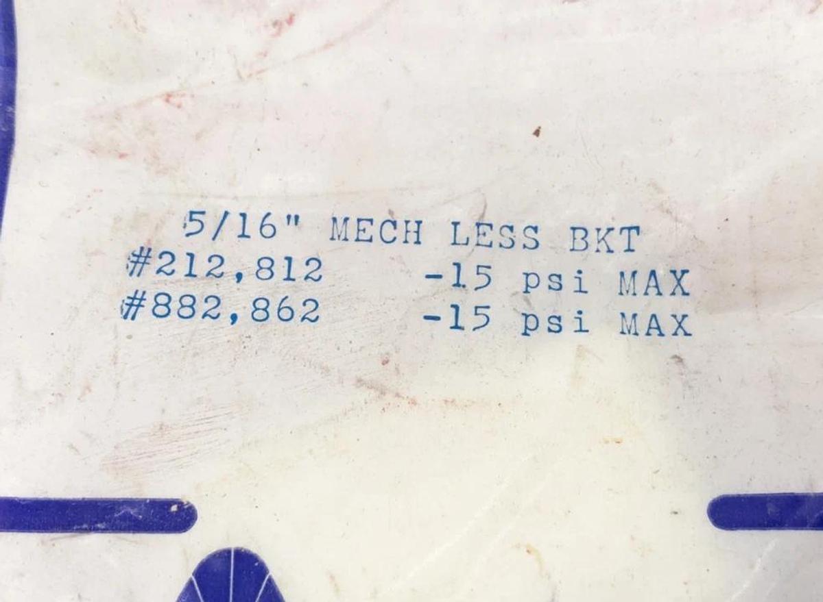 New Armstrong 5/16" MECH LESS BKT Repair Kit #212 812 882 862 15psi Max