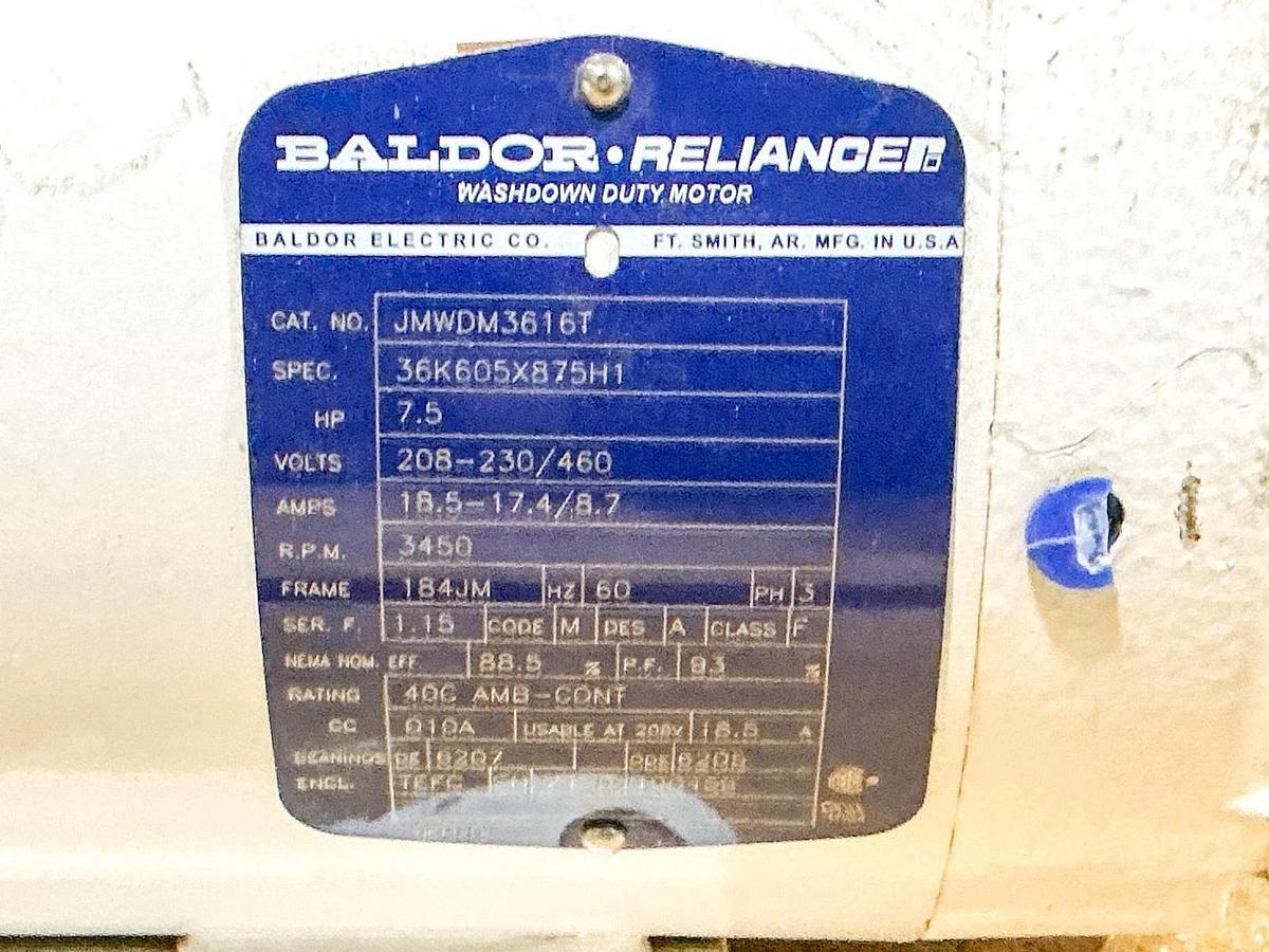 New Baldor JMWDM3616T Electric Motor 7.5HP 3PH 460V 18.5A 3450RPM 36K605X875H1