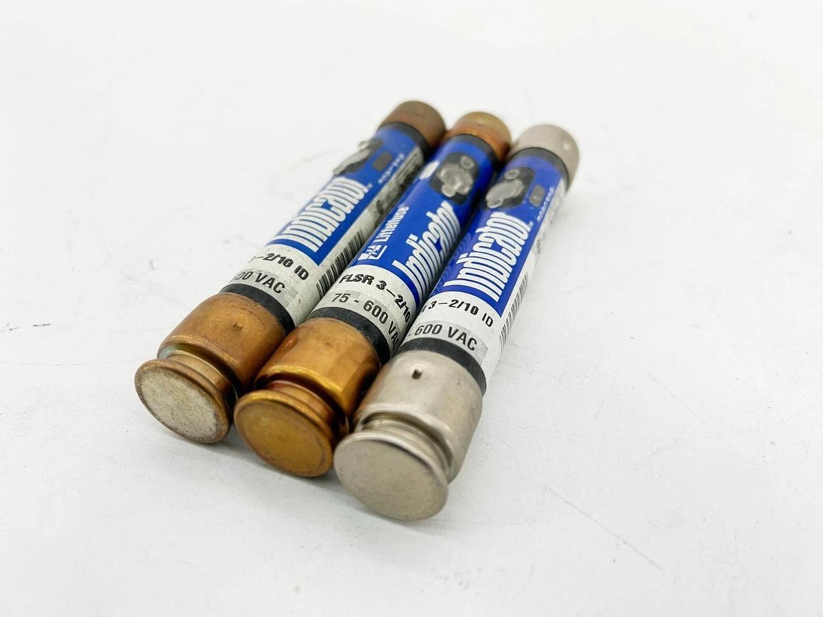 New Lot of 3 Littelfuse Time Delay Fuse FLSR 3-2/10ID 75-600VAC 3.2A