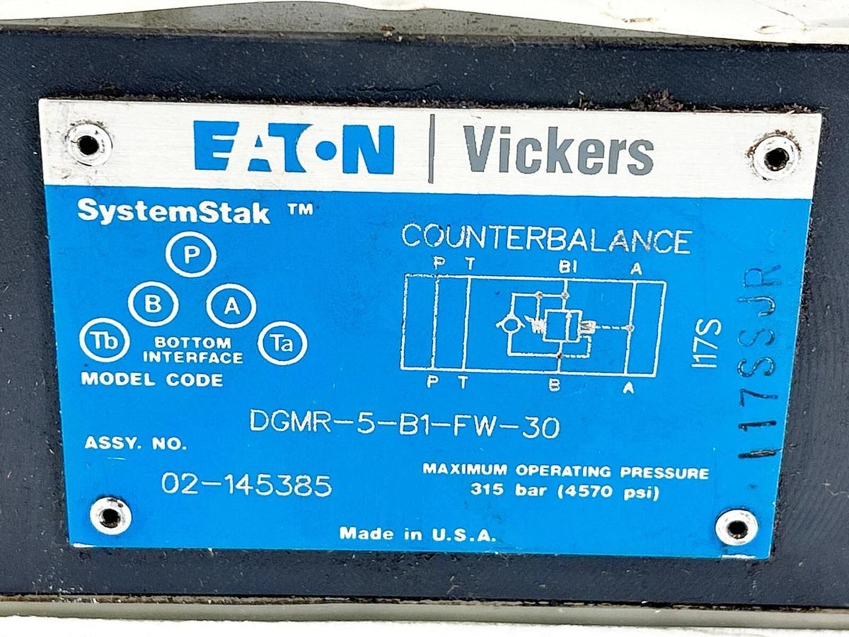 New Eaton Vickers DGMR-5-B1-FW-30 Hydraulic Valve 02-145385 - No Box