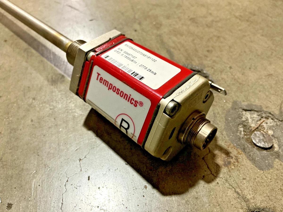 Used MTS RHT0540UD70AS1B1102 R-Ser Temposonics Linear Pos Sensor GRD 9.1589uS 7-Pin