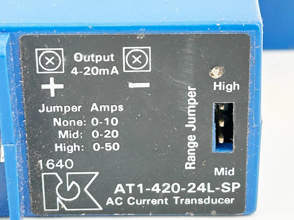 New NK Technologies AT1-420-24L-SP Current Transducer 24VDC 4-20MA 50A