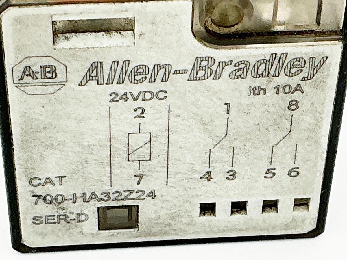 Used Lot of 6 Allen Bradley 700-HA32Z24 General Purpose Relay 8Pin 24V 10A Ser.D