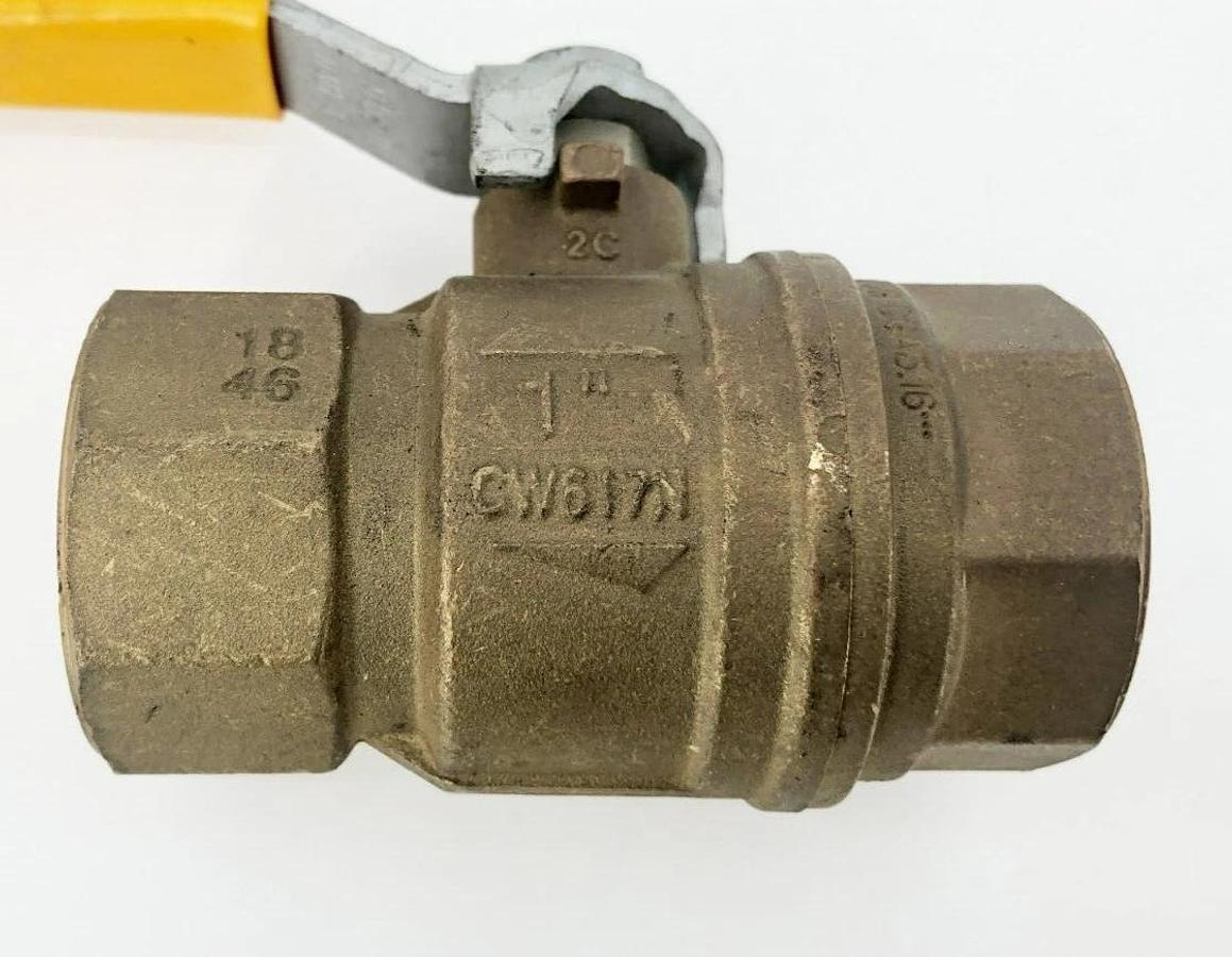 New Rubinc CW617N 600 CWP PN40 DN25 1" Brass Full Port Ball Valve