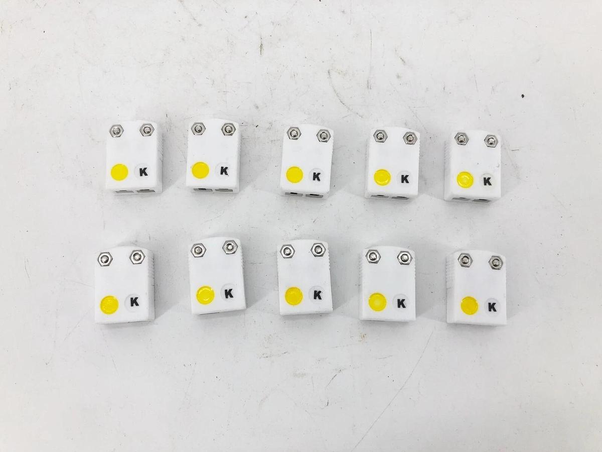 Box of 10 New Omega SHX-K-F Mini High Temp Ceramic Thermocouple Connectors