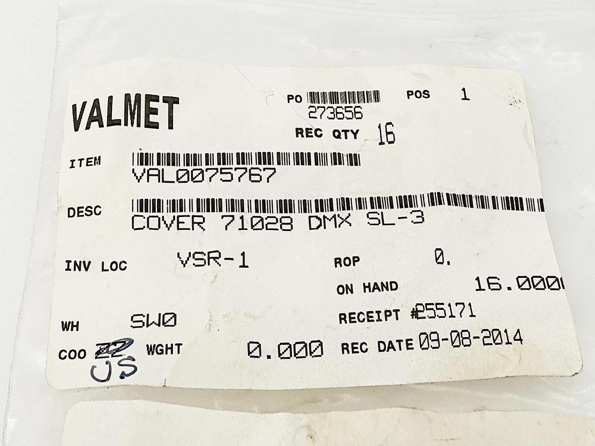 New Lot of 11 Valmet VAL0075767 Cover 71028 DMX SL-3