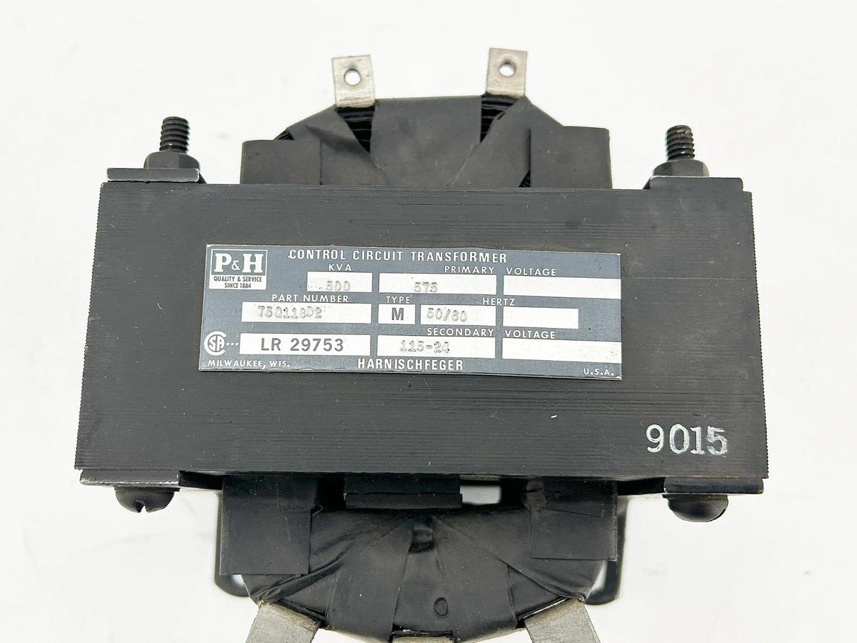 New P&H 75Q118D2 500VA Control Circuit Transformer 575V Pri. 115-24V Secondary
