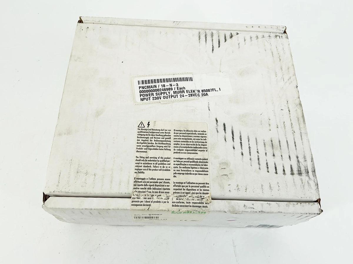 New Murr Elektronik 85087 Power Module 1PH 230/24V 26140-1.04 - Sealed Box