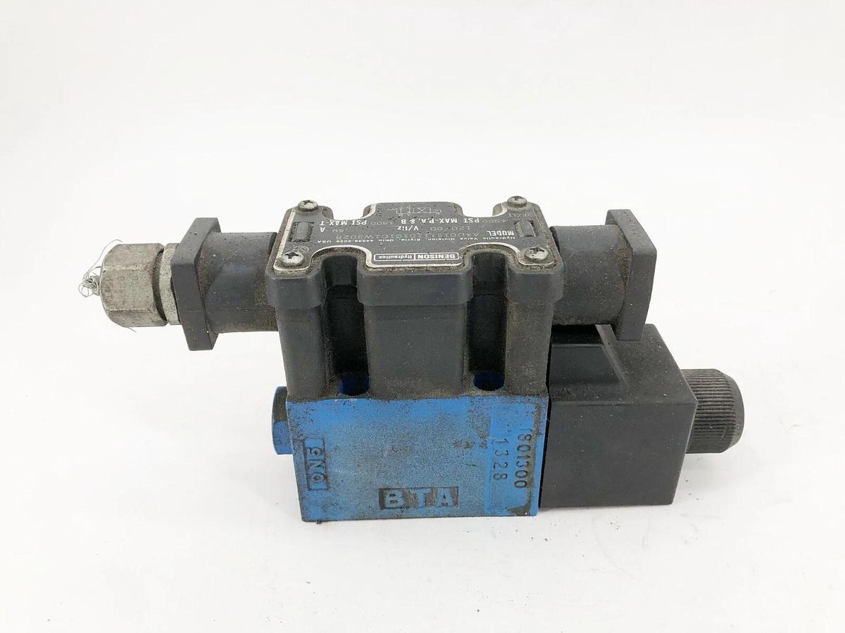 Used Denison Hydraulics A4D0131110101C1W3028 Valve 120V 60Hz 0.60A 4000psi