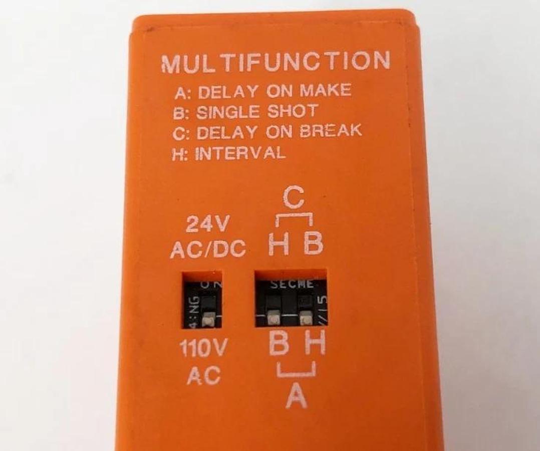 New Crouzet OLRU Multifunction Timer 110VAC Output: SPDT 10A 240VAC