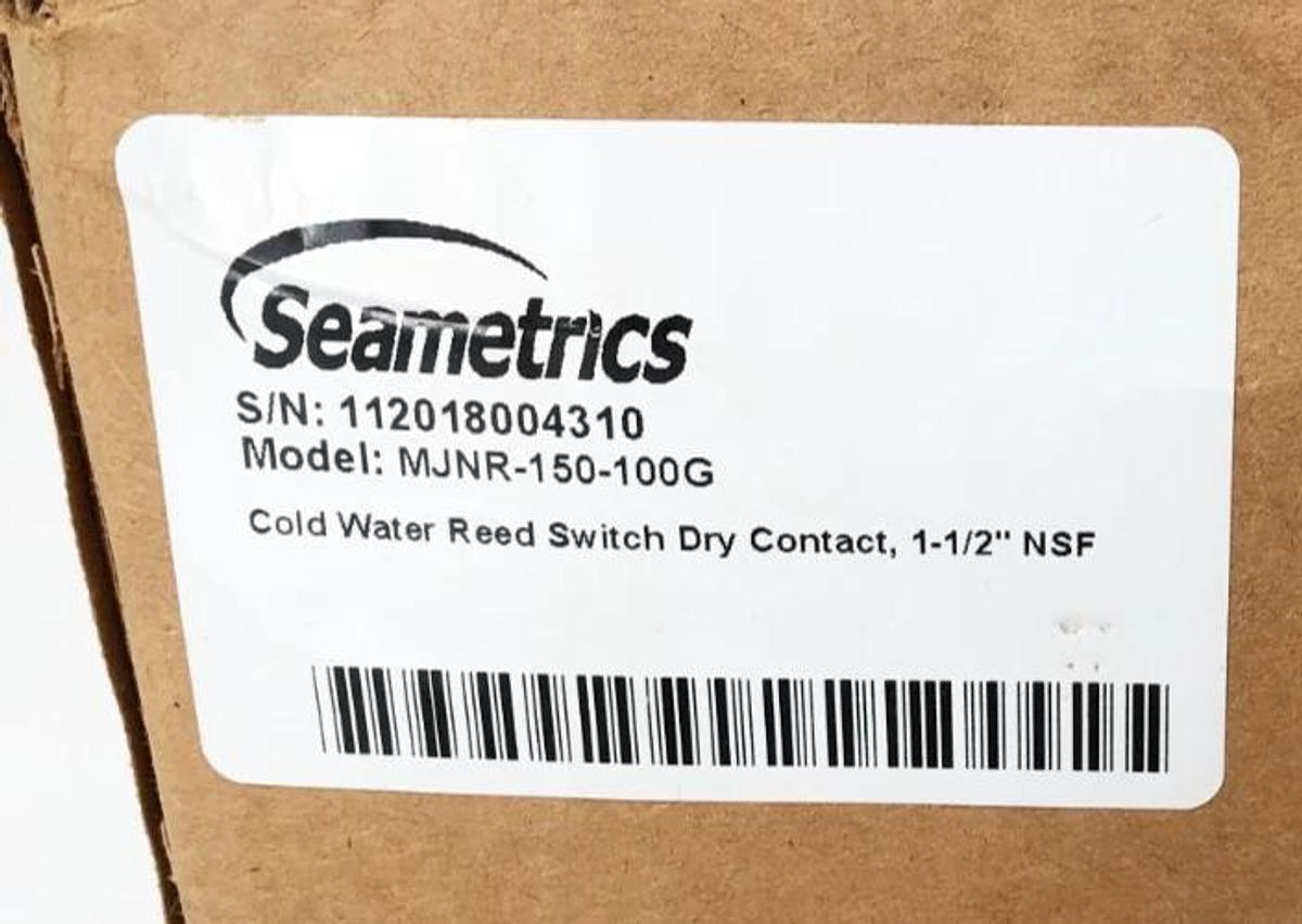 New SeaMetrics MJNR-150-100G Flow Meter 1-1/2" (Minor Cosmetic Damage)