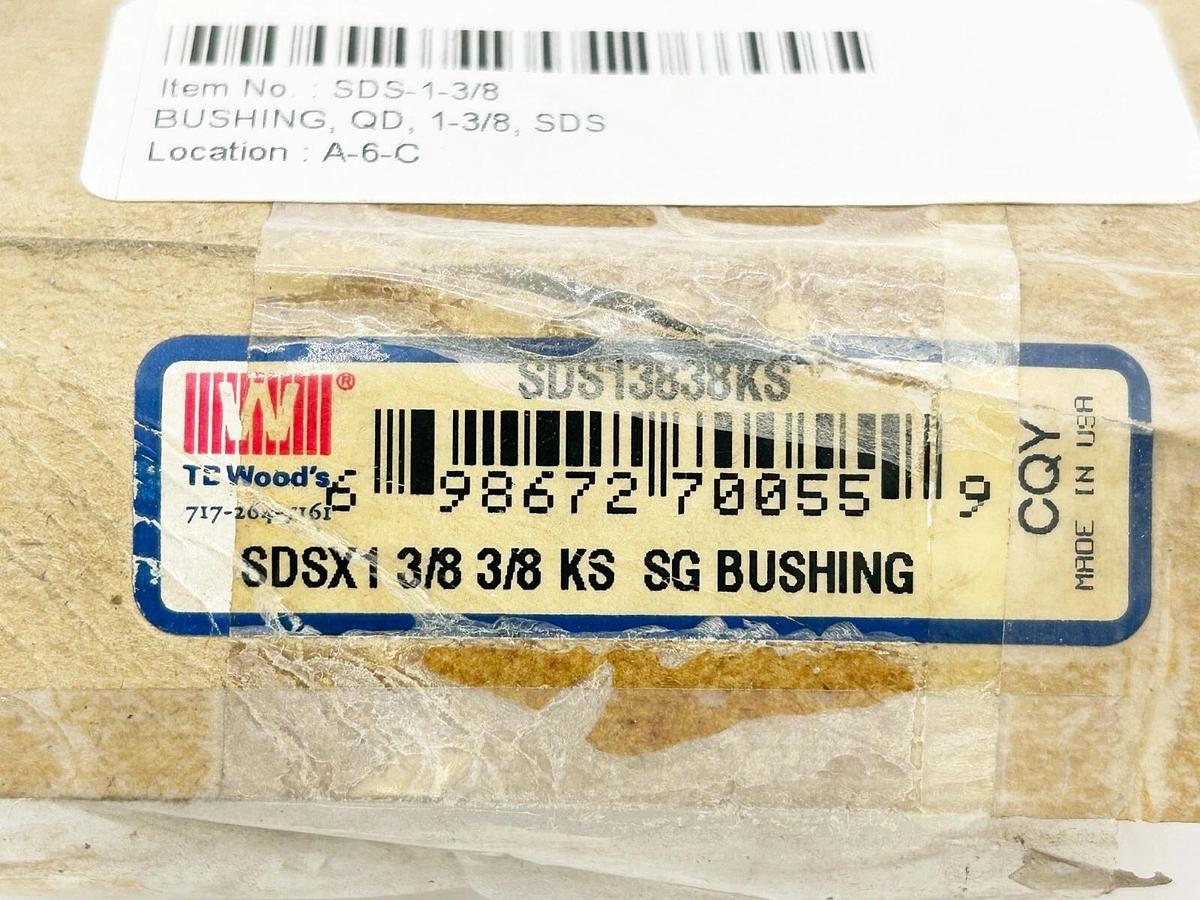 New TB Woods SDS X 1 3/8 KS Bushing 1-3/8" Bore SDS13838KS