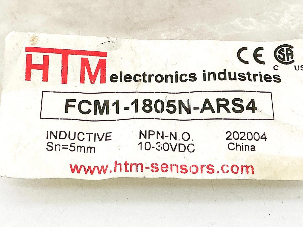 New HTM FCM1-1805N-ARS4 Inductive Sensor 10-30VDC 5MM Sense 4Pin
