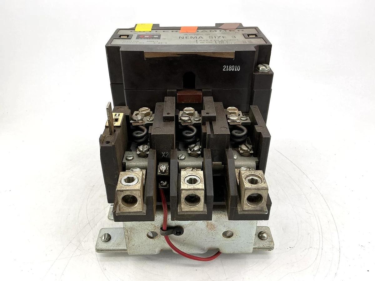 Used Cutler-Hammer A10EN0AB Ser A1 Motor Starter 3PH 3P 90A 110/120VAC 50/60HZ A10EN0