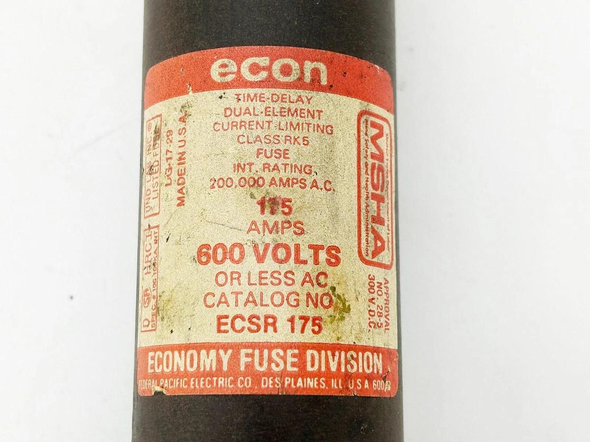 New Econ ECSR175 Time Delay Dual Element Fuse 115A 600V
