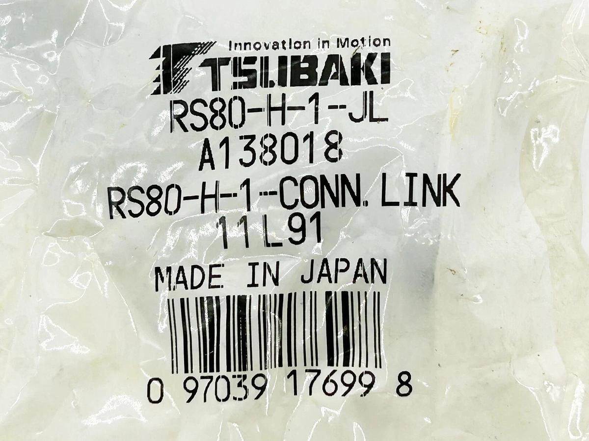 New Lot of 2 Tsubaki RS80-H-1-JL Roller Chain Link A138018
