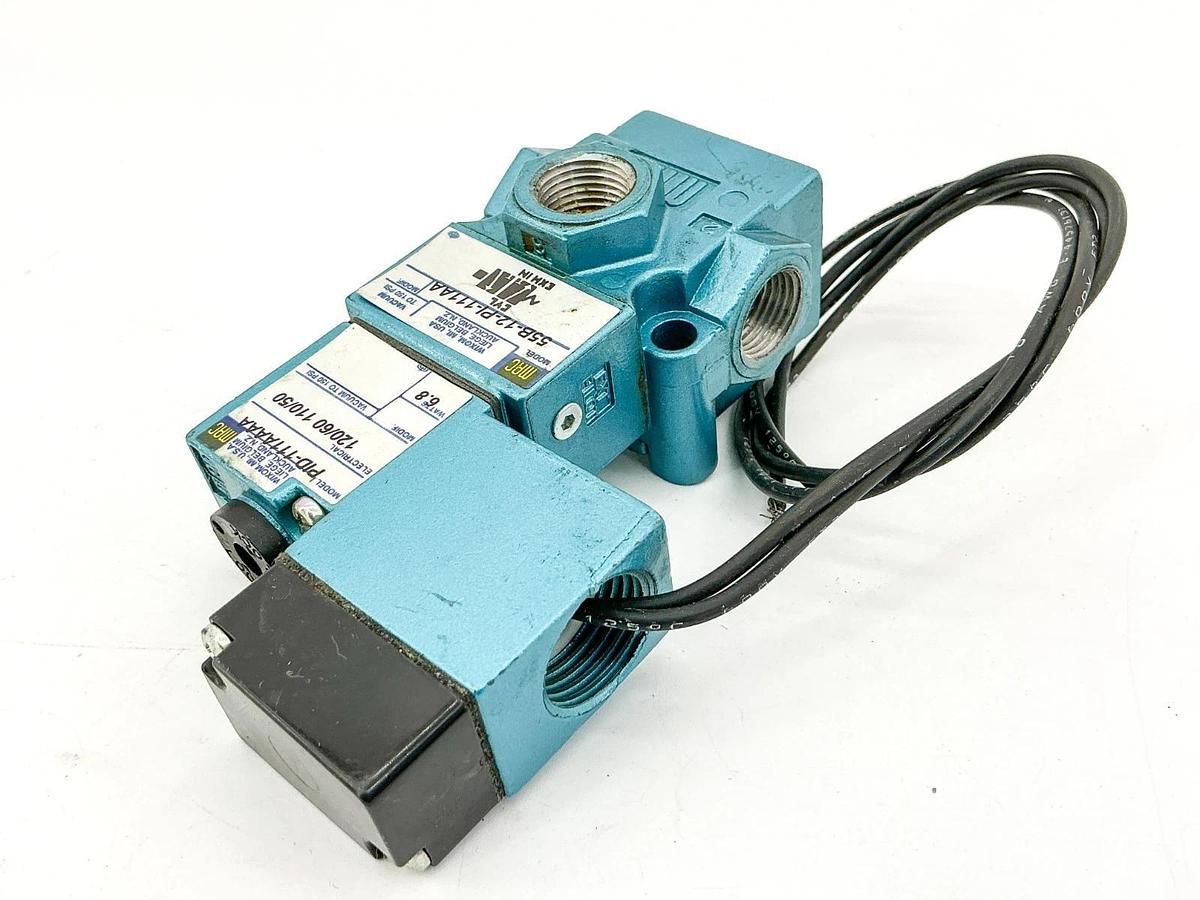 New Mac Valves 55B-12-PI-111AA Solenoid Valve 150PSI 110/120V 6.8W - No Box