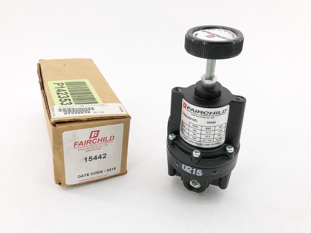 New Fairchild 15442 Positive Bias Relay Model 15 1-60psig 1/4" NPT